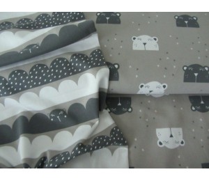 Jersey Bär Kombi Waves taupe